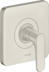 Axor Citterio M Shut-off Valve Finish Set With Lever Handle Stainless Steel
