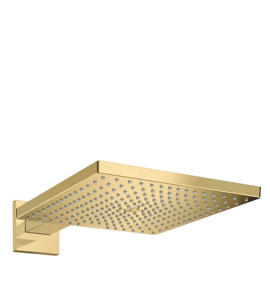 Hansgrohe Raindance E Overhead Shower 300 1jet With Shower Arm Gold Polished
