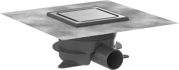 Hansgrohe Raindrain Spot Plus Shower Wastes 464 X 273 X 104mm Stainless Steel - Brushed