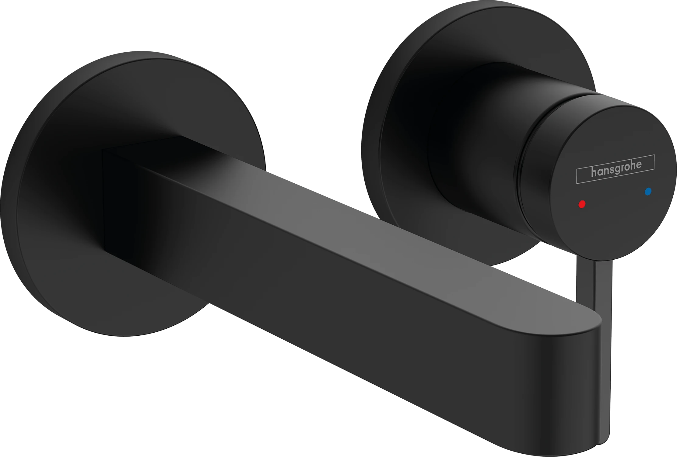 Hansgrohe Finoris Single Lever Basin Mixer For Concealed Installation Wall-mounted With Spout 168 Mm Matt Black