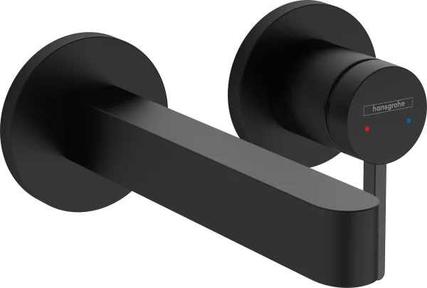Hansgrohe Finoris Single Lever Basin Mixer For Concealed Installation Wall-mounted With Spout 168 Mm Matt Black
