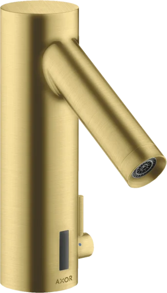 Axor Starck Electronic Basin Mixer With Temperature Control With 230 V Mains Connection Brushed Brass