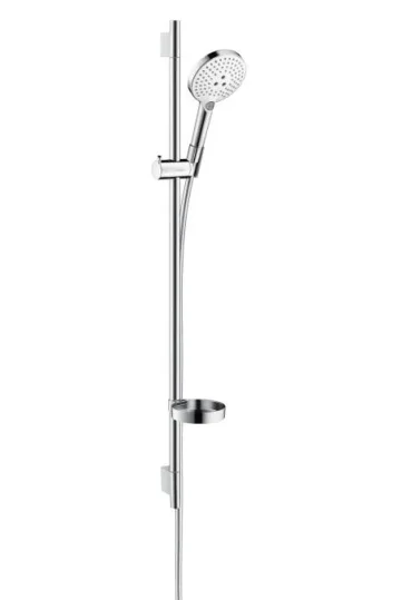 Hansgrohe Raindance Select S Shower Rail Sets 1030 X 152 X 65mm White/chrome detail view - Image 2