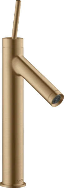 Axor Starck Single Lever Basin Mixer 170 With Pin Handle Without Waste Brushed Bronze