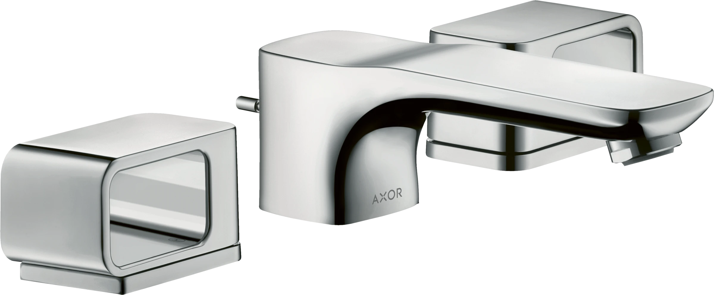 Axor Urquiola 3-hole Basin Mixer 50 With Escutcheons And Pop-up Waste Brushed Brass