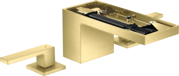 Axor Myedition 3-hole Basin Mixer 70 With Push-open Waste Without Plate Brushed Brass