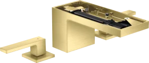 Axor Myedition 3-hole Basin Mixer 70 With Push-open Waste Without Plate Brushed Brass
