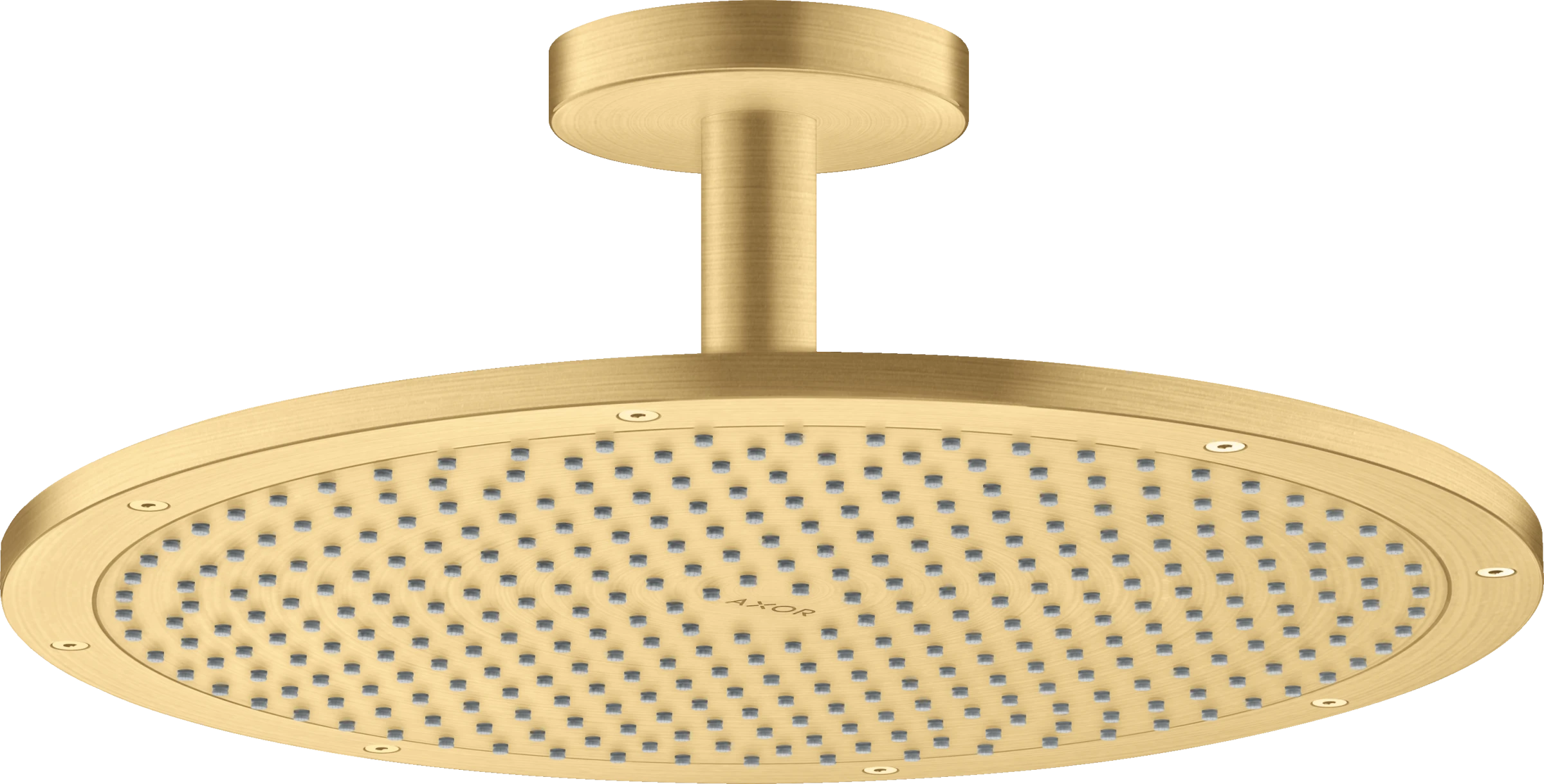 Axor Showersolutions Overhead Shower 350 1jet With Ceiling Connection Gold Brushed