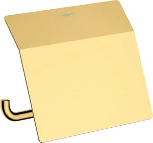 Hansgrohe Addstoris Q Roll Holder With Cover Gold Polished