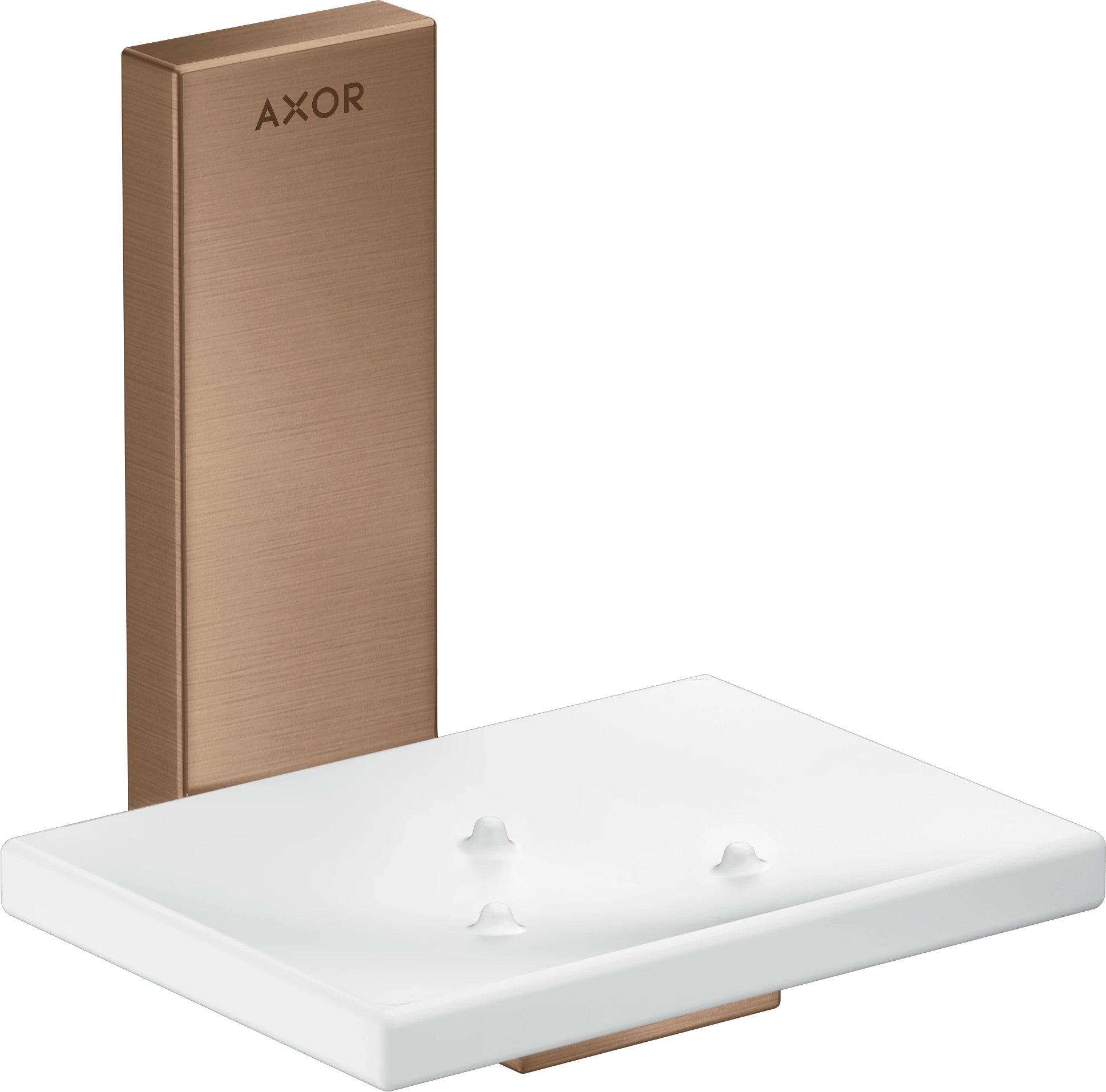 Axor Universal Rectangular Soap Dishes /-basket 135 X 110 X 90mm Rose Gold/gold - Brushed