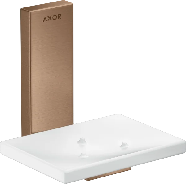 Axor Universal Rectangular Soap Dishes /-basket 135 X 110 X 90mm Rose Gold/gold - Brushed