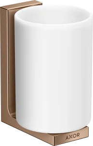 Axor Universal Rectangular Tooth Brush Tumbler 256 X 163 X 102mm Rose Gold/gold - Polished