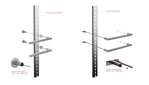 Thermosphere Towel Bar Mounting System For Double Ended Bars