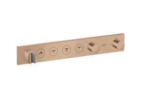 Axor Showersolutions Thermostatic Module Select 600/90 For Concealed Installation For 4 Outlets Brushed Red Gold