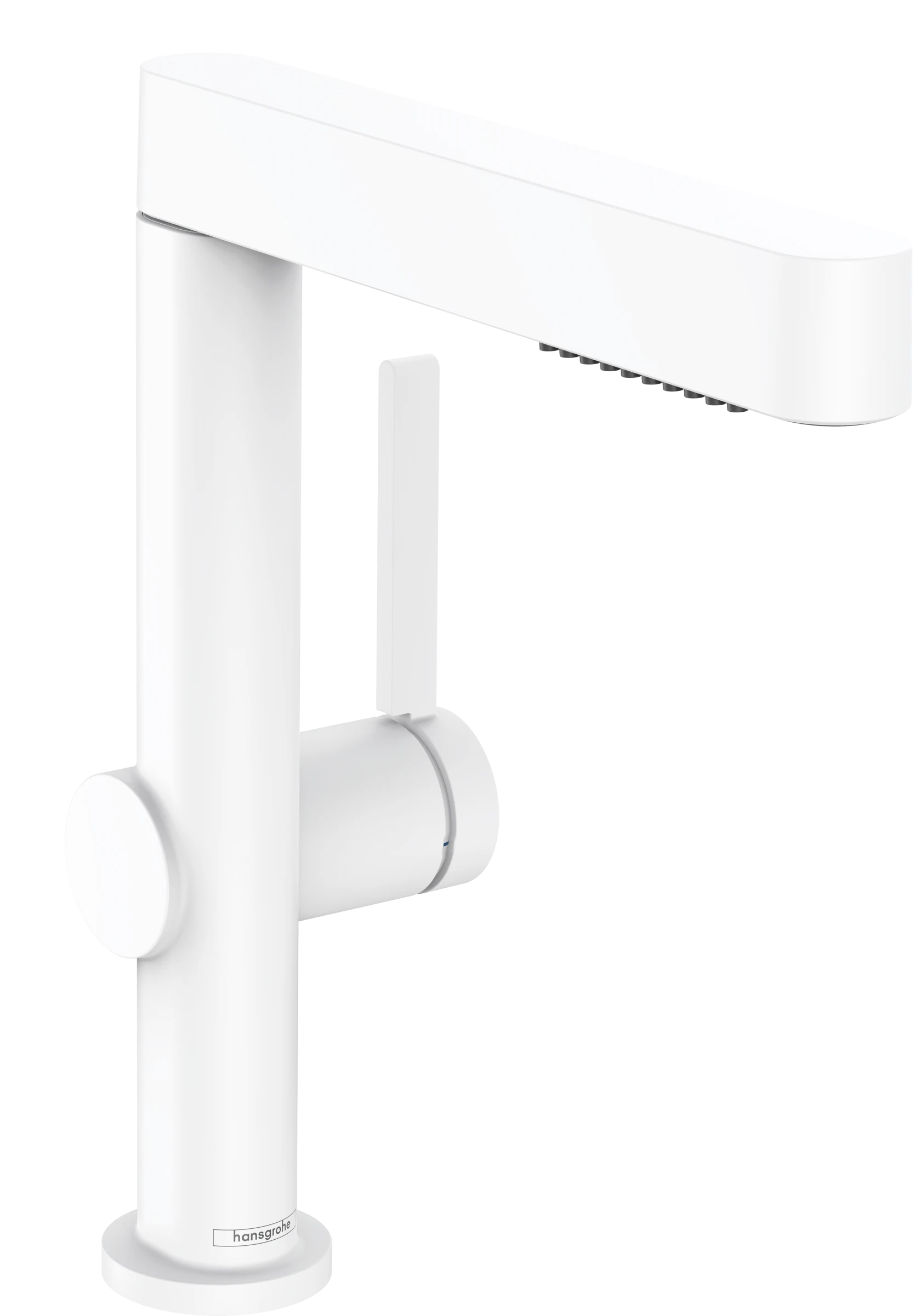 Hansgrohe Finoris Single Lever Basin Mixer 230 With Pull-out Spray, 2jet And Push-open Waste Set Matt White
