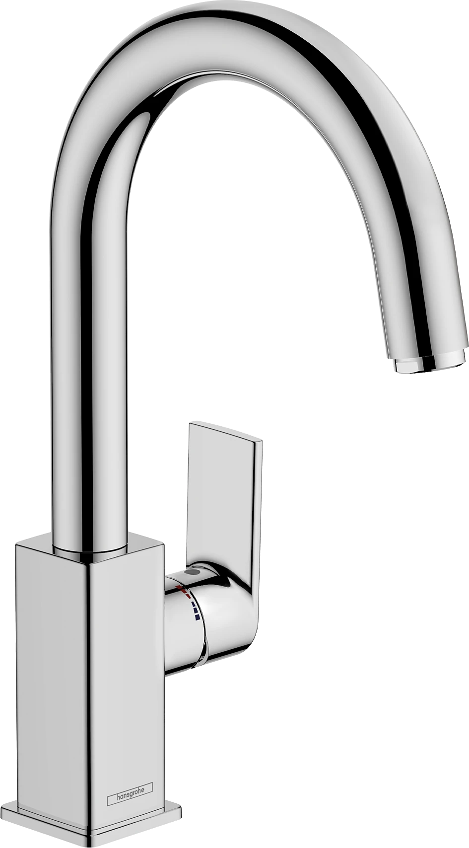 Hansgrohe Vernis Shape Single Lever Basin Mixer With Swivel Spout And Pop-up Waste Set Chrome