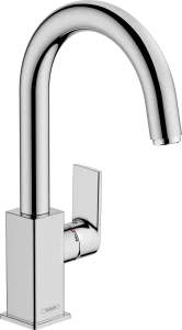 Hansgrohe Vernis Shape Single Lever Basin Mixer With Swivel Spout And Pop-up Waste Set Chrome