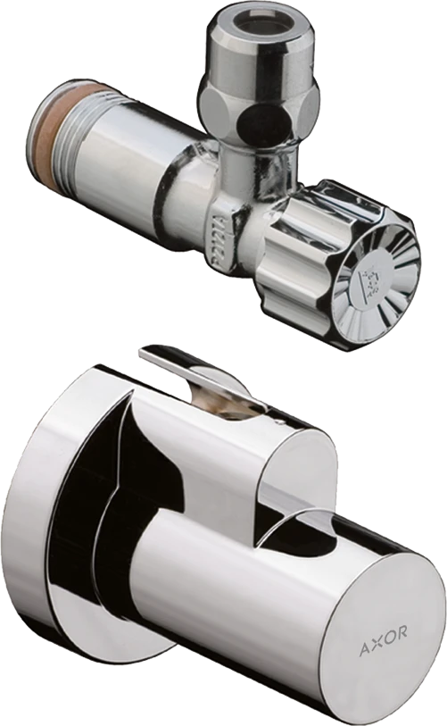 Axor Angle Valves 132 X 110 X 87mm Gunmetal/chrome - Brushed