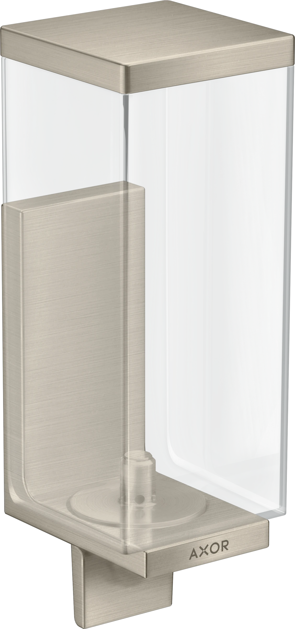 Axor Universal Rectangular Lotion Dispenser 255 X 185 X 180mm Nickel - Brushed