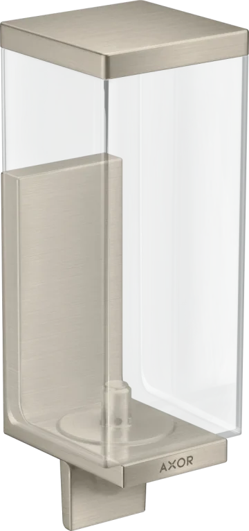 Axor Universal Rectangular Lotion Dispenser 255 X 185 X 180mm Nickel - Brushed product image - Image 1