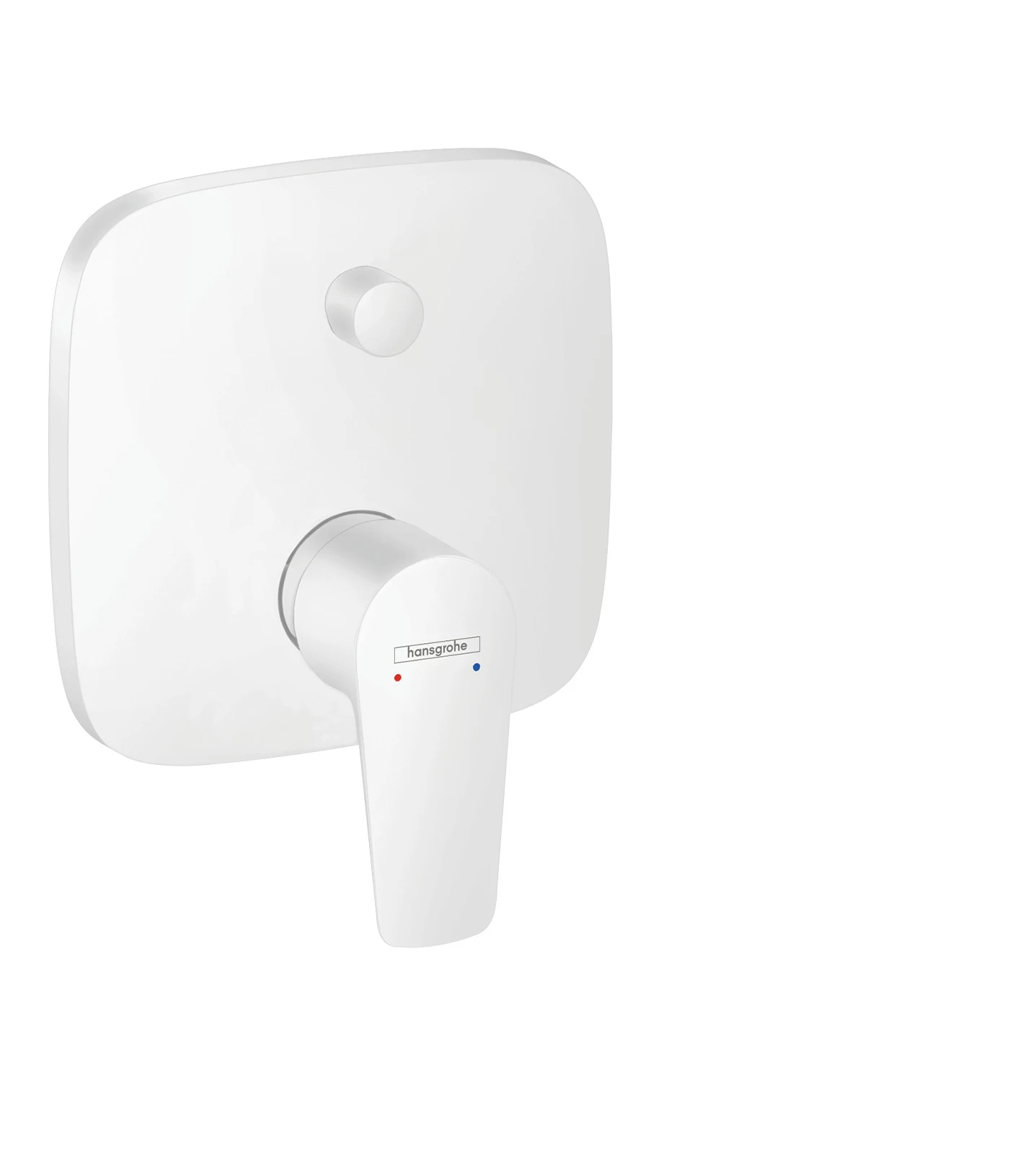 Hansgrohe Talis E Single Lever Manual Bath Mixer For Concealed Installation With Integrated Backflow Prevention Matt White
