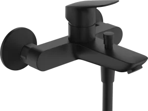 Hansgrohe Logis Bath Mixers Exposed 247 X 196 X 154mm Black - Matt