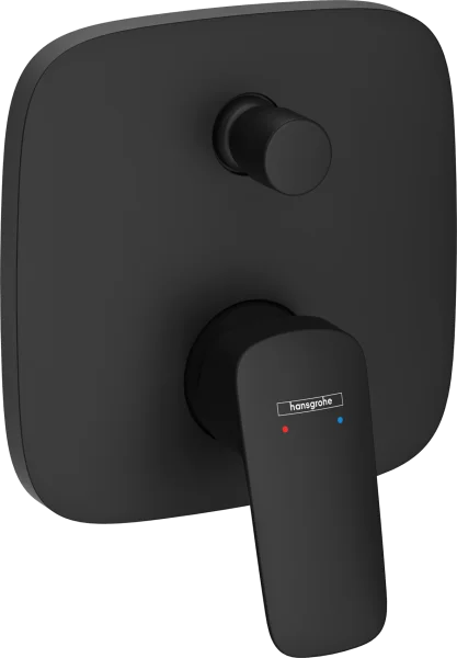 Hansgrohe Logis Bath Mixers Concealed 220 X 182 X 135mm Black - Matt