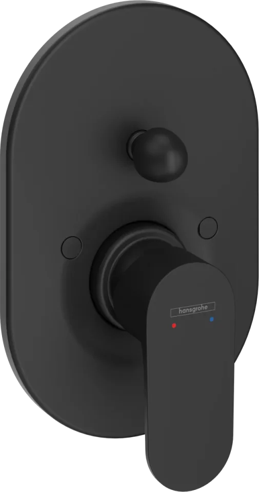 Hansgrohe Rebris S Bath Mixers Concealed 245 X 230 X 65mm Black - Matt product image - Image 1