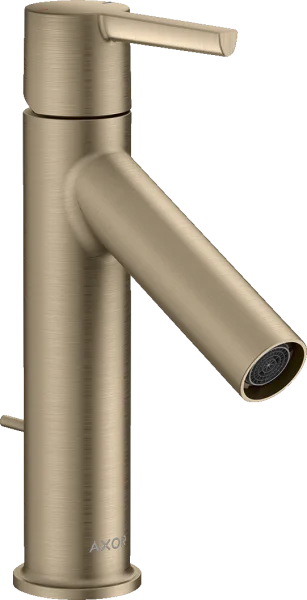 Axor Starck Single Lever Basin Mixer 100 With Lever Handle And Pop-up Waste Brushed Nickel
