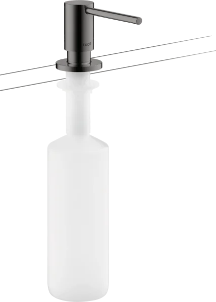 Axor Uno Soap Dispenser Wall-mounted Polished Black Chrome