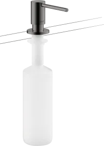 Axor Uno Soap Dispenser Wall-mounted Polished Black Chrome