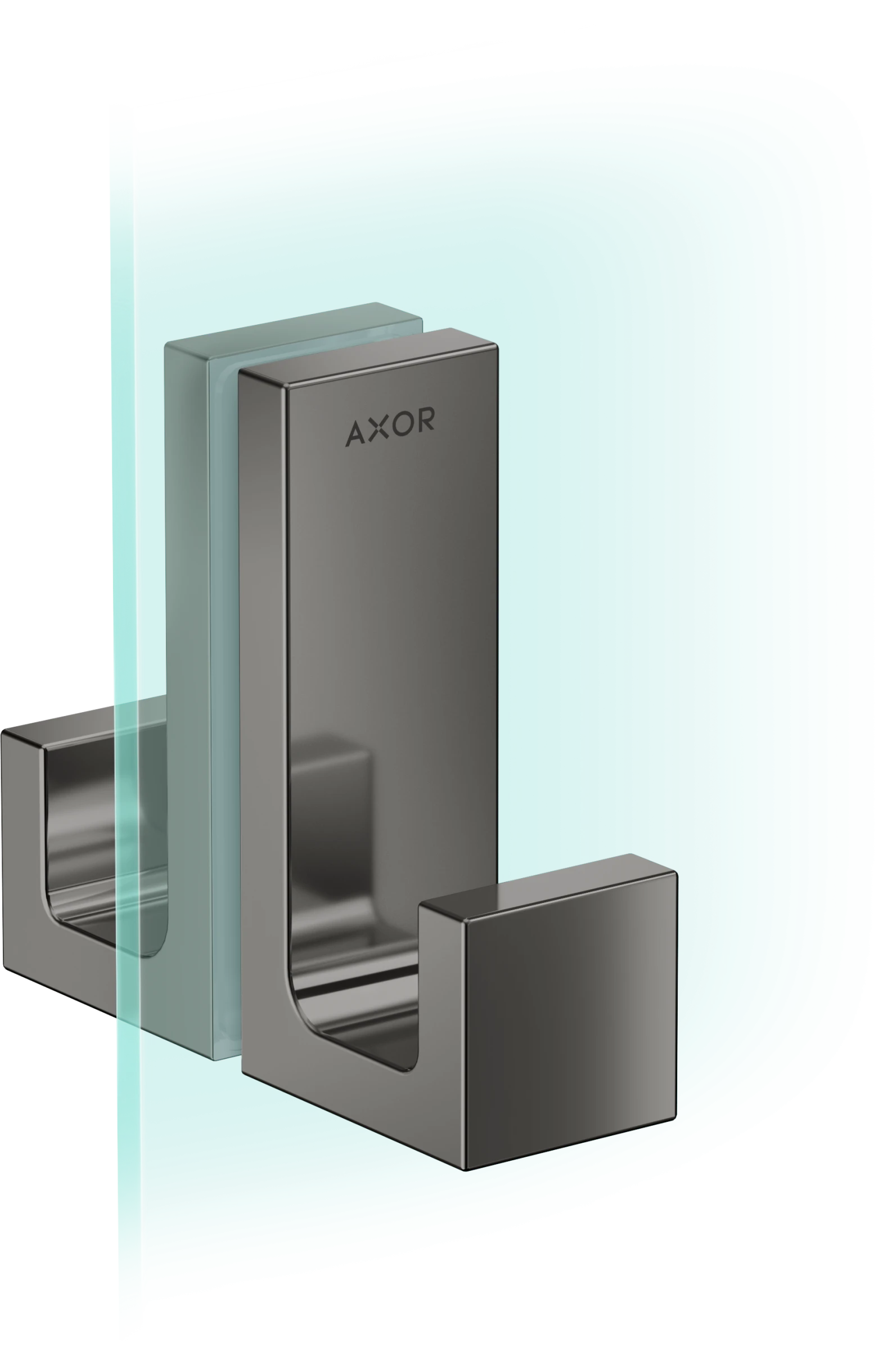 Axor Universal Rectangular Towel Holder 246 X 98 X 76mm Gunmetal/chrome - Polished