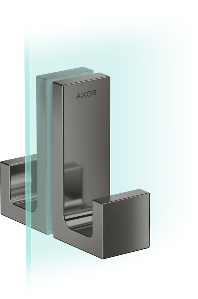 Axor Universal Rectangular Towel Holder 246 X 98 X 76mm Gunmetal/chrome - Polished product image - Image 1