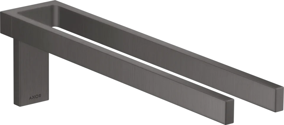 Axor Universal Rectangular Towel Holder 460 X 245 X 105mm Gunmetal/chrome - Brushed product image - Image 1