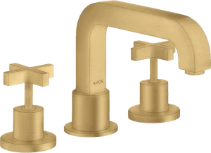 Axor Citterio 3-hole Rim-mounted Bath Mixer With Cross Handles Gold Brushed