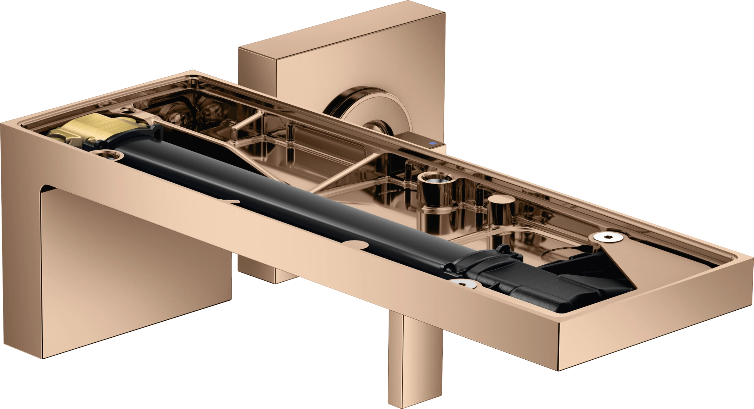 Axor Myedition Single Lever Basin Mixer For Concealed Installation Wall-mounted With Spout 221 Mm Without Plate Polished Red Gold