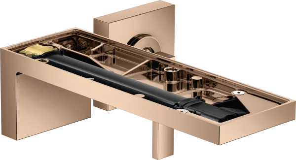 Axor Myedition Single Lever Basin Mixer For Concealed Installation Wall-mounted With Spout 221 Mm Without Plate Polished Red Gold