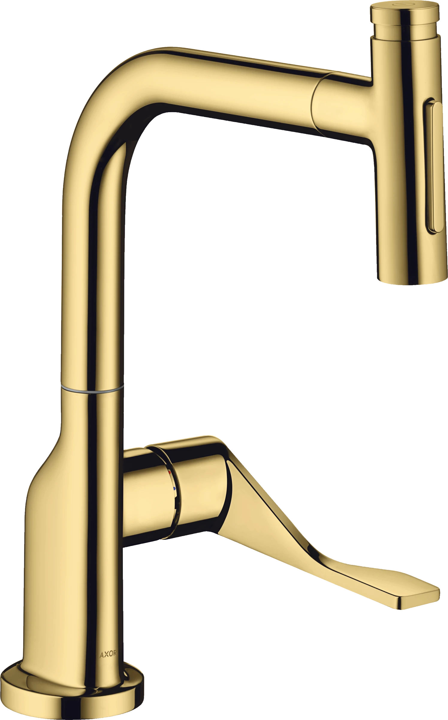 Axor Citterio Single Lever Kitchen Mixer Select 230 2jet With Pull-out Spray Gold Polished