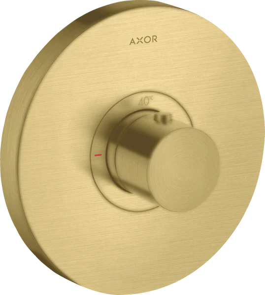 Axor Showerselect Thermostatic Mixer Highflow Round For Concealed Installation Brushed Brass