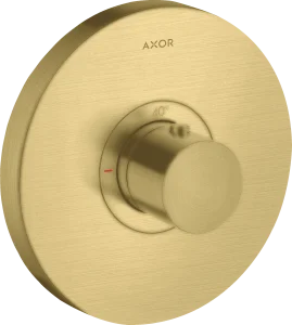 Axor Showerselect Thermostatic Mixer Highflow Round For Concealed Installation Brushed Brass