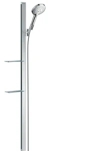 Hansgrohe Raindance Select S Shower Set 120 3jet With Shower Bar 150 Cm And Shelves Chrome
