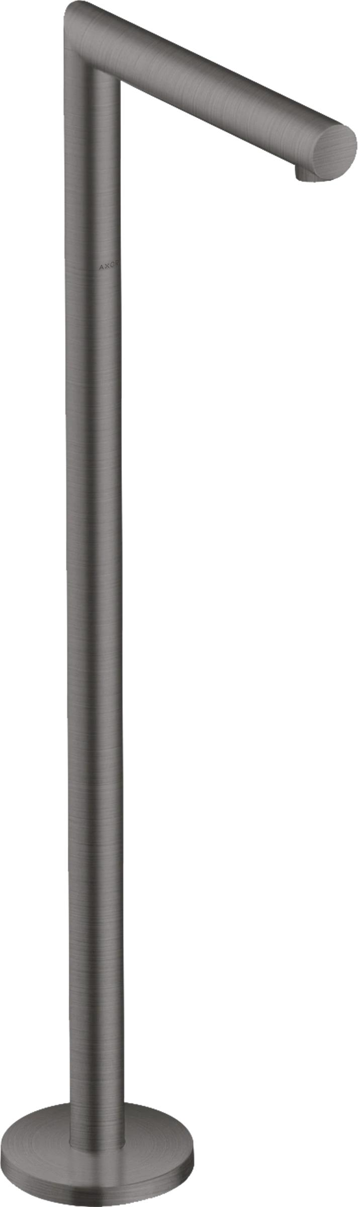 Axor Uno Bath Spout Straight Floor-standing Brushed Black Chrome