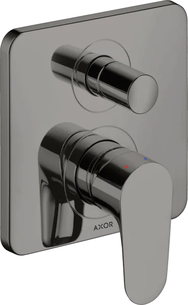 Axor Citterio M Single Lever Manual Bath Mixer For Concealed Installation With Integrated Backflow Prevention Polished Black Chrome