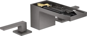 Axor Myedition 3-hole Basin Mixer 70 With Push-open Waste Without Plate Brushed Black Chrome