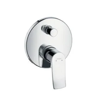 Hansgrohe Metris Bath Mixers Concealed 220 X 180 X 135mm Chrome detail view - Image 2