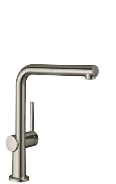 Hansgrohe Talis M54 Single Lever Kitchen Mixer 270 With Pull-out Spout And Sbox, Single Spray Mode Stainless Steel