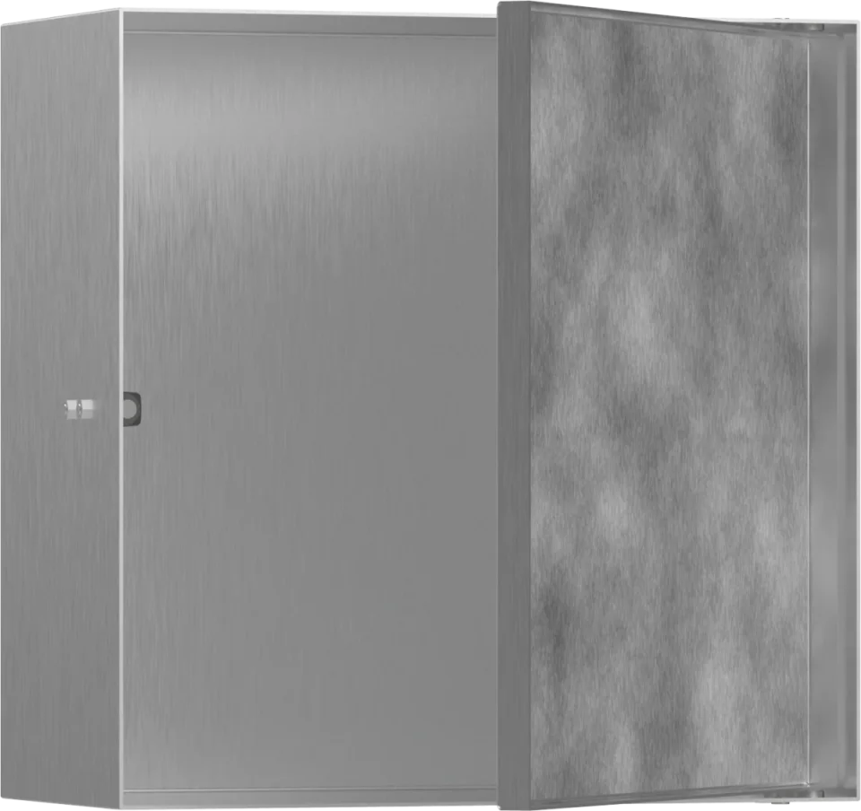 Hansgrohe Xtrastoris Rock Wall Niches 480 X 415 X 158mm Stainless Steel - Brushed product image - Image 1
