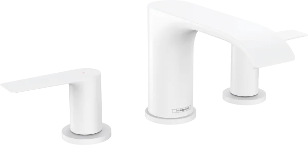 Hansgrohe Vivenis 3-hole Basin Mixer 90 With Pop-up Waste Set Matt White