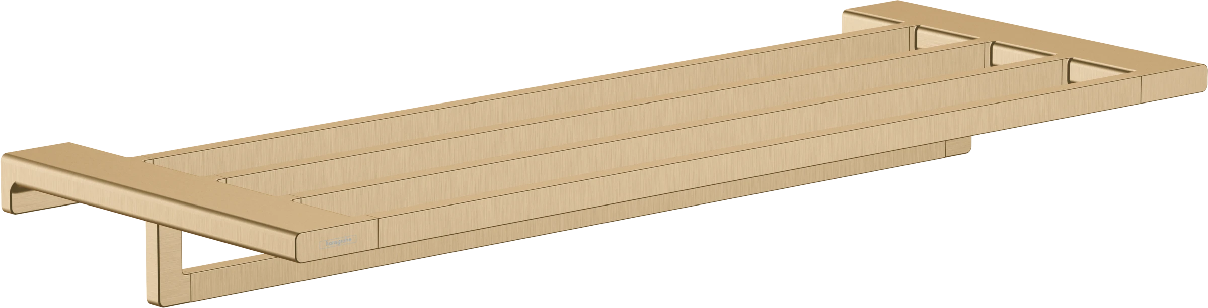 Hansgrohe Addstoris Q Towel Rack With Towel Rail Brushed Bronze