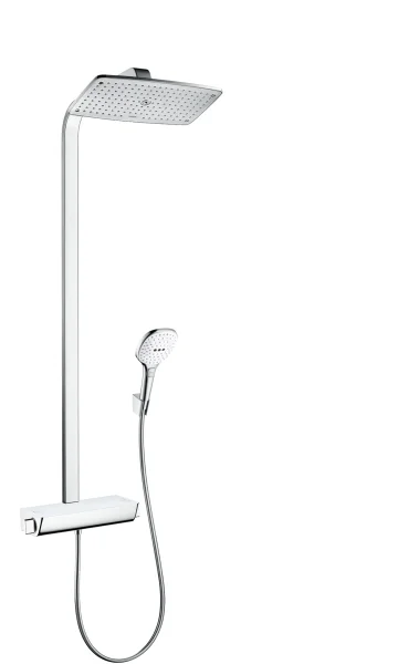 Hansgrohe Raindance E Showerpipe 360 1jet Ecosmart With Thermostatic Shower Mixer